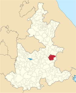 Mexico Puebla Chalchicomula location map